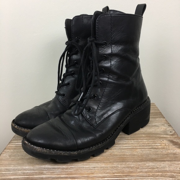 kendall and kylie black combat boots